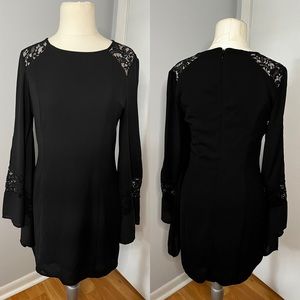 Express black mini long sleeve dress. Size 6